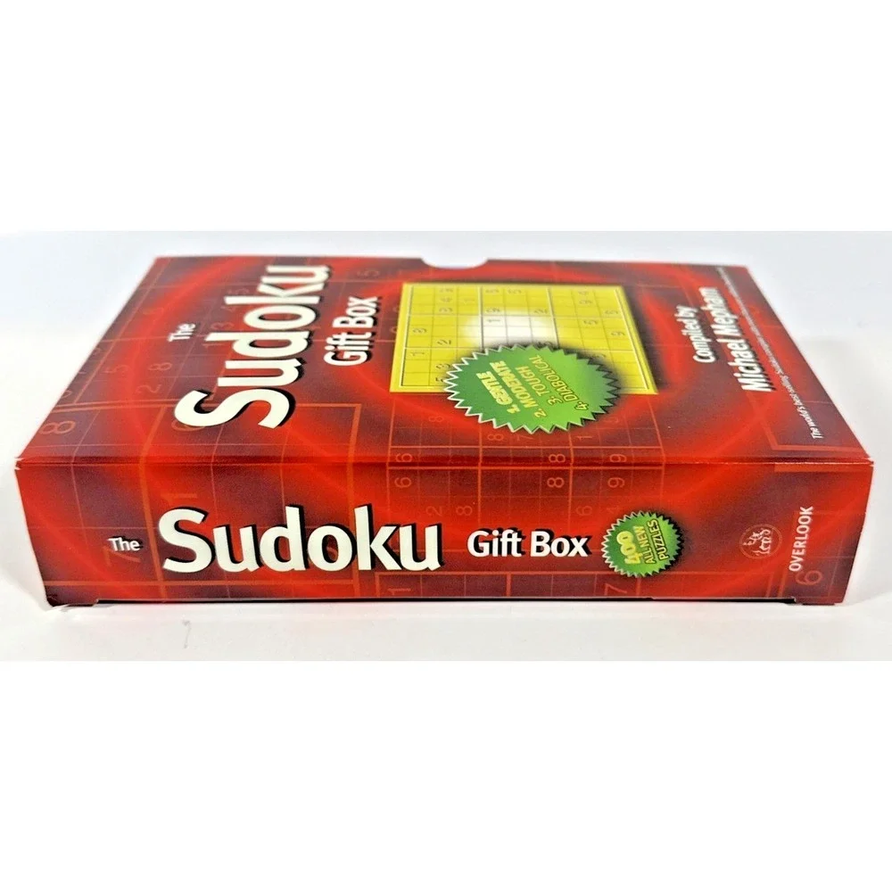 Michael Mepham The Sudoku Gift Box Set 4 Books 400 Puzzles Red Multi Logic Games